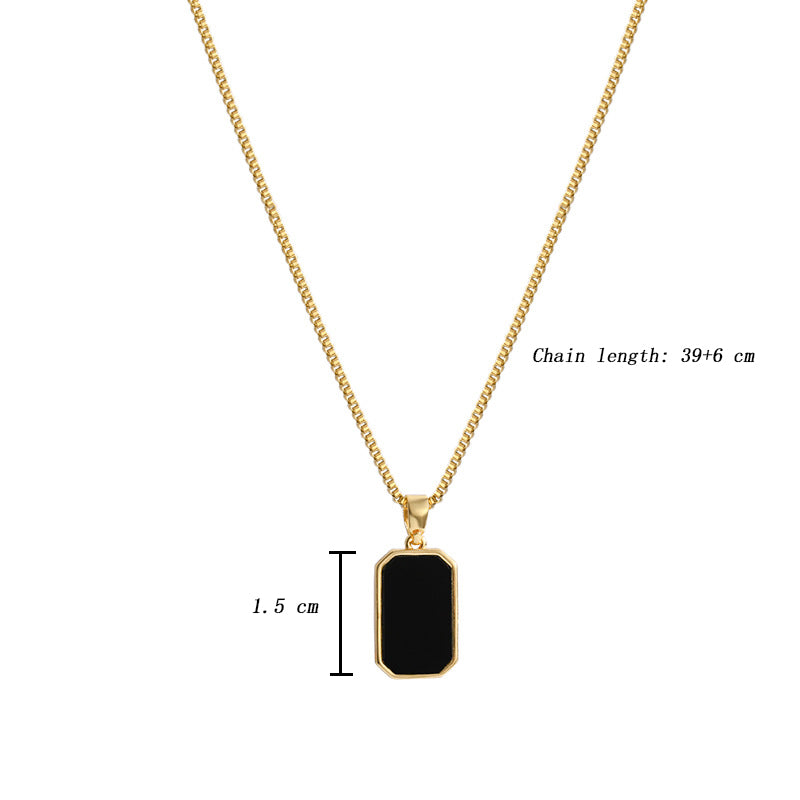 Black Onyx Pendant Necklace