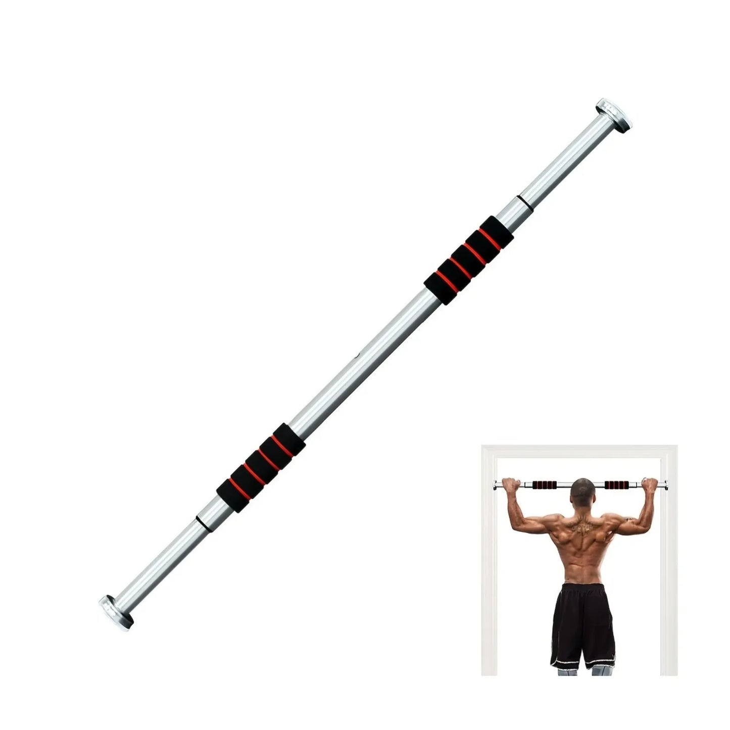 Adjustable Doorway Pull Up Bar – Iron Gym Chin Up Bar for Home Workout