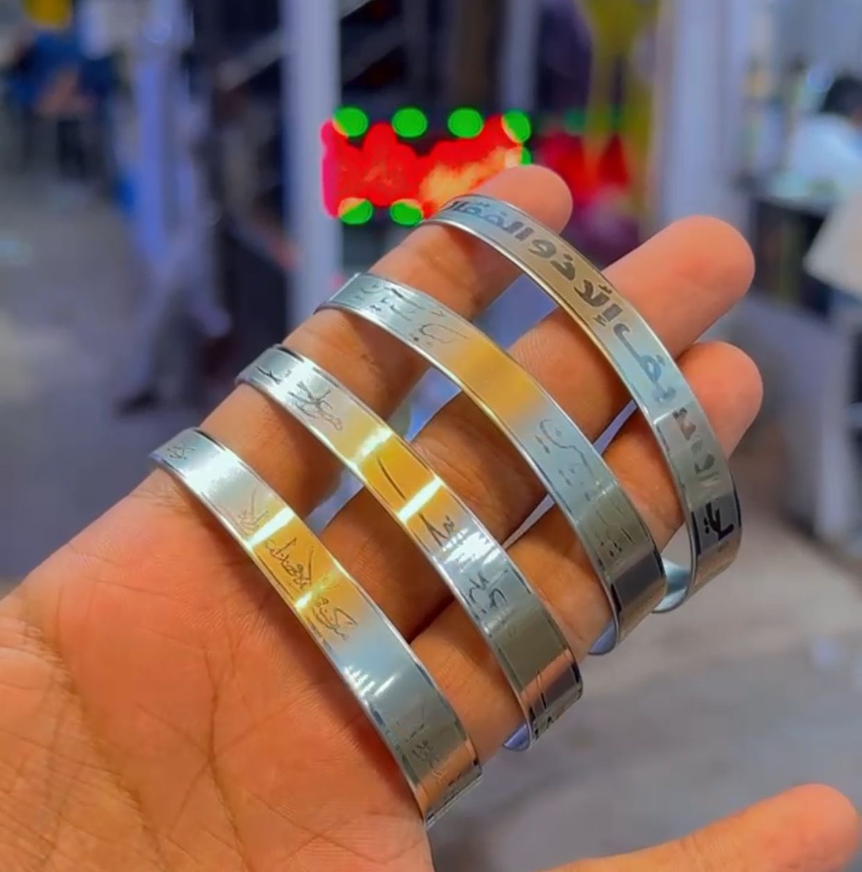 Zulifqar Cuff (Mix) - Silver