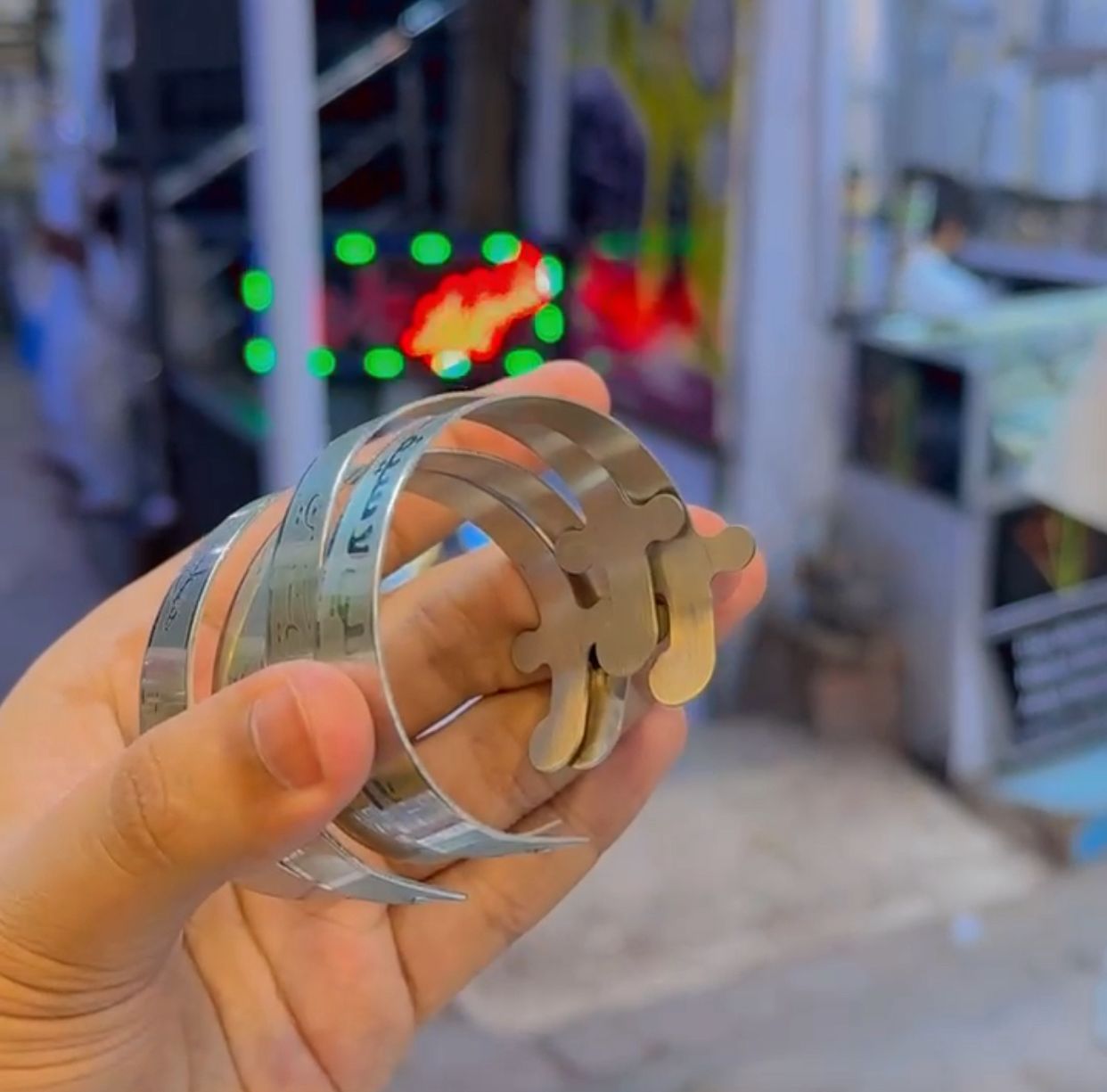 Zulifqar Cuff (Mix) - Silver