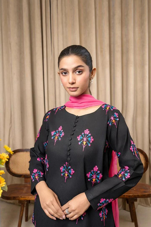 Meher – Embroidered 3PC Lawn Suit with Chiffon Dupatta