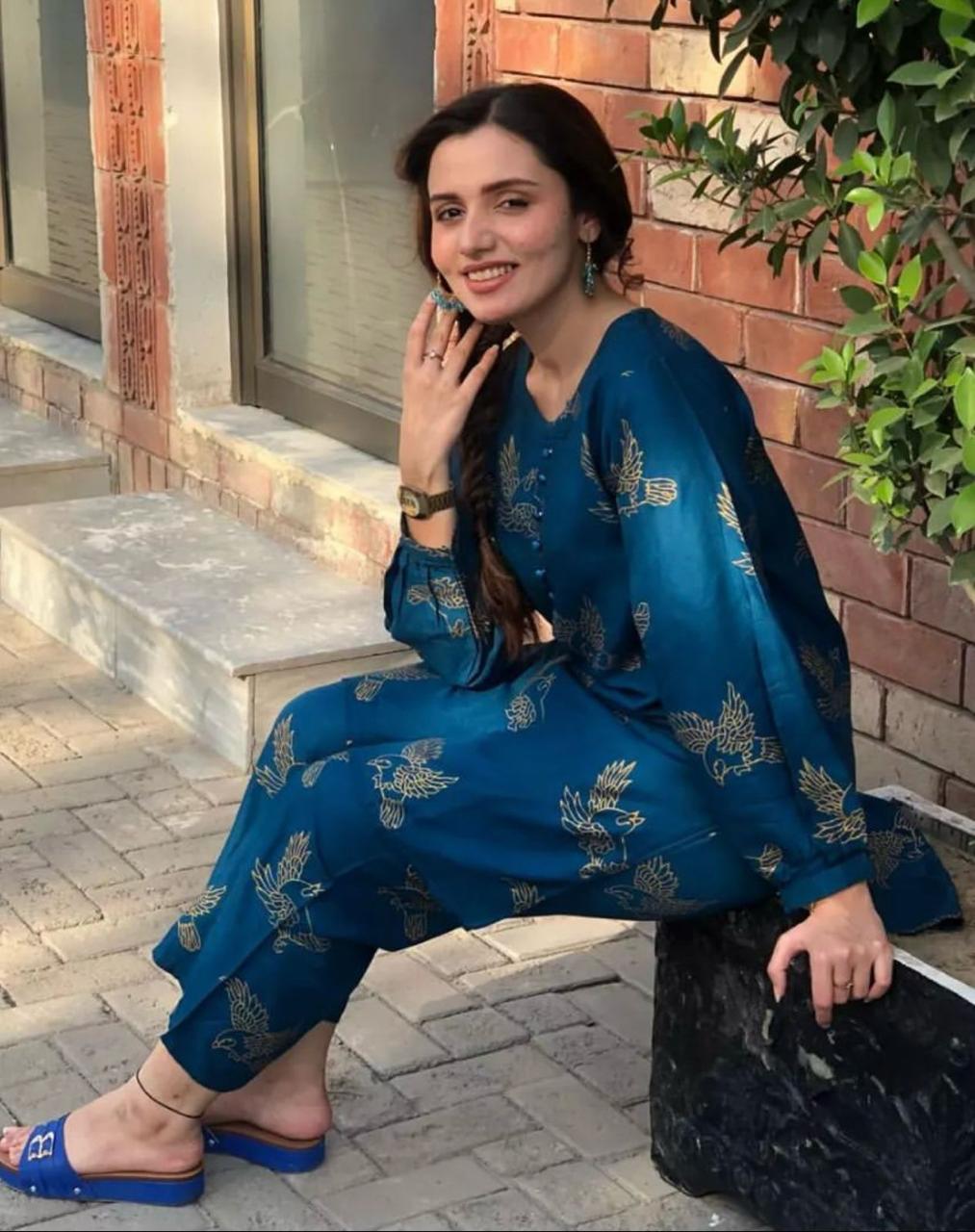 Aayat – Printed Pure Lawn 2 pc