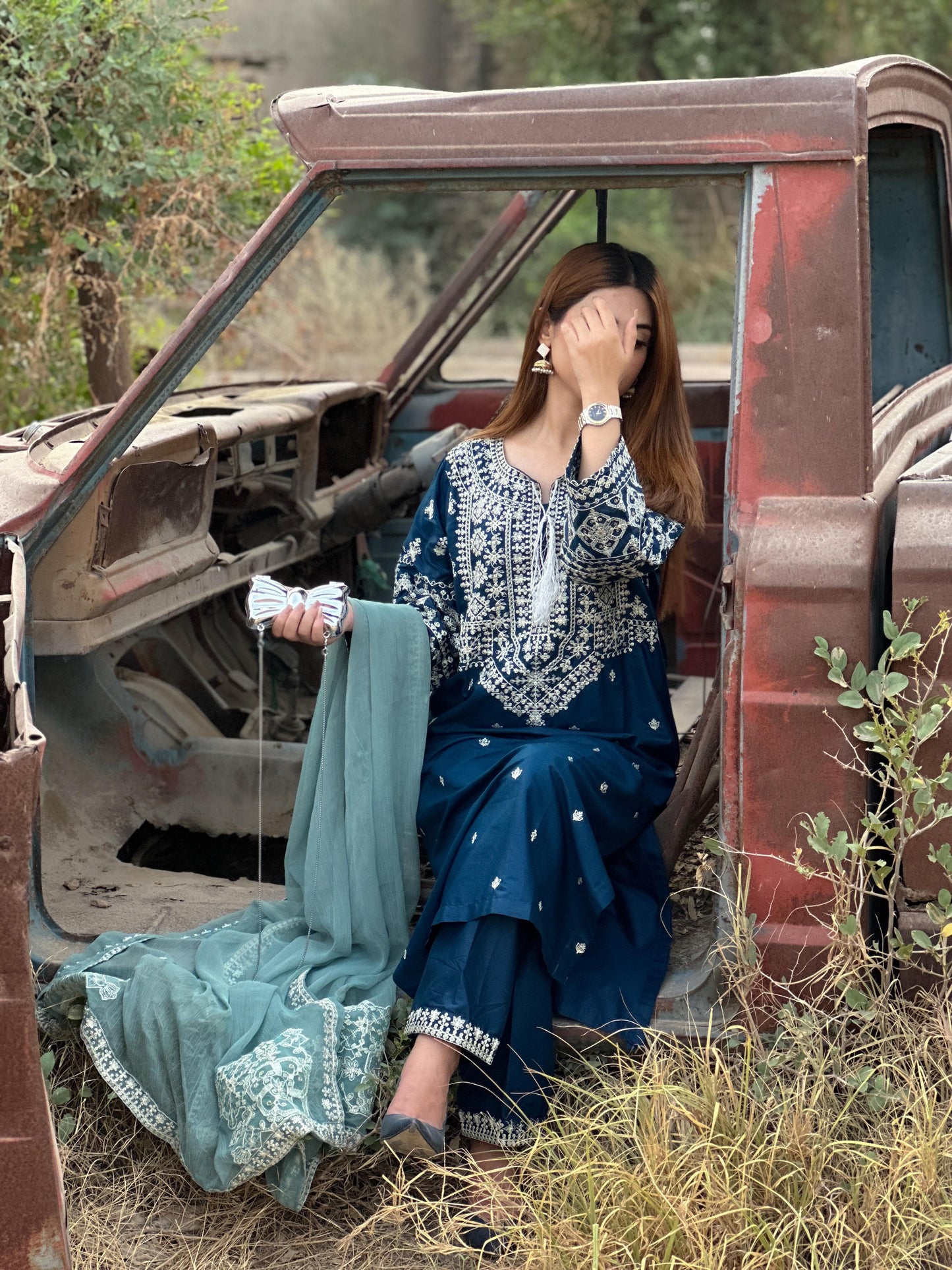 Nayab - Embroidered 3pc Lawn