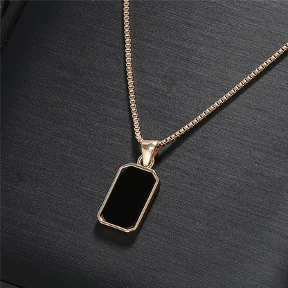 Black Onyx Pendant Necklace