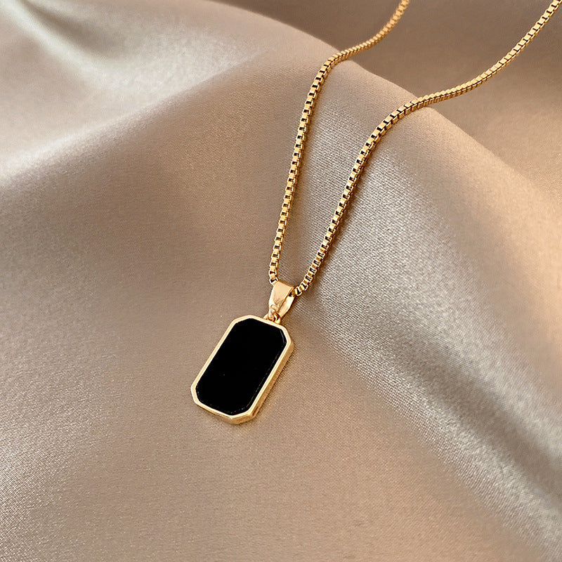 Black Onyx Pendant Necklace
