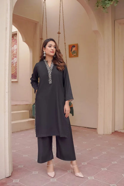 Zehra - Black Embroidered 2PC (Ashura Edition)