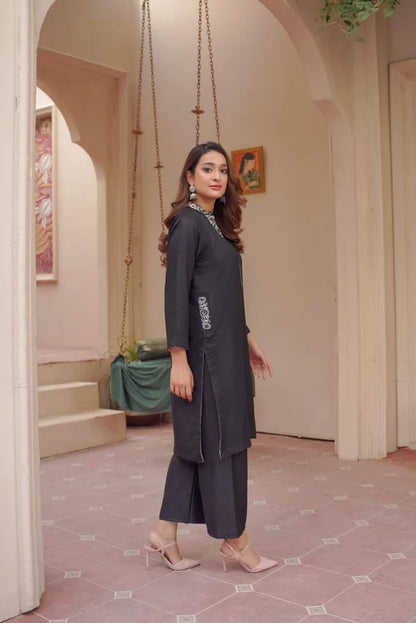 Zehra - Black Embroidered 2PC (Ashura Edition)